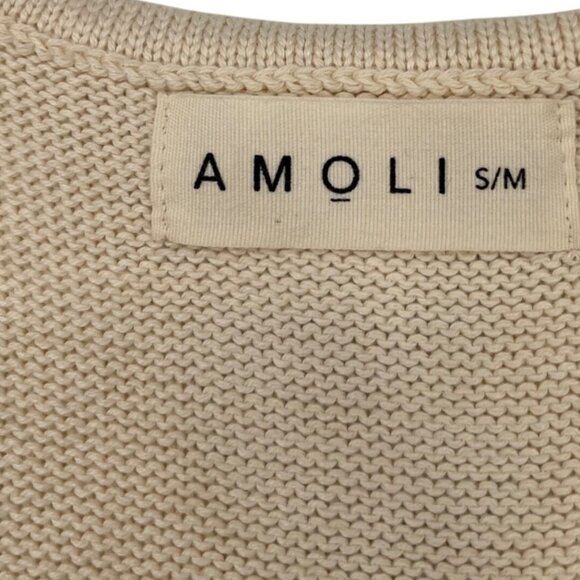 Amoli Gold Leopard Print Sleeveless Knit Tank Top S/M By Beige - Picture 2 of 5